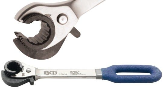 Ratchet Ring Spanner Ratchet Wrench, open, 10 mm