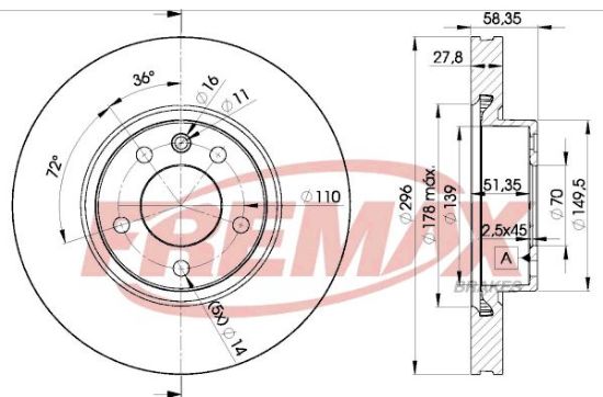 Brake Disc OMEGA B (25_, 26_, 27_)
