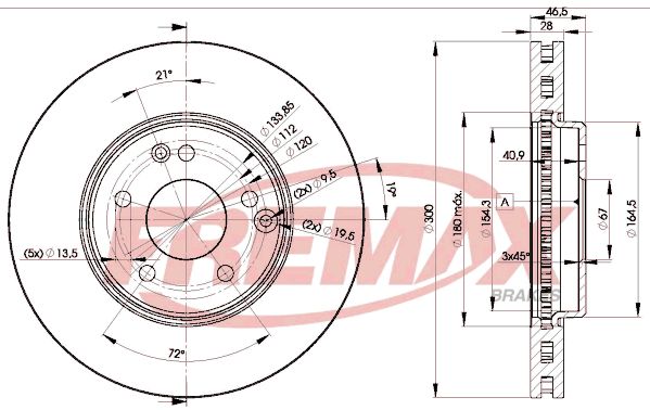 Brake Disc MB 2034210512