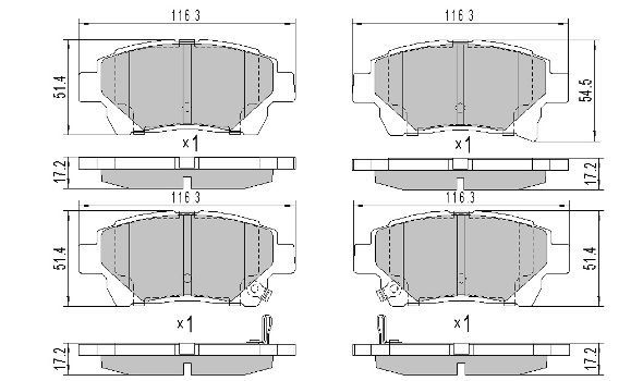 Brake Pad Set, disc brake