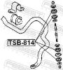Mounting, axle strut TOYOTA 48817-0D010