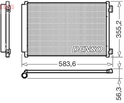 Condenser, air conditioning Fiat