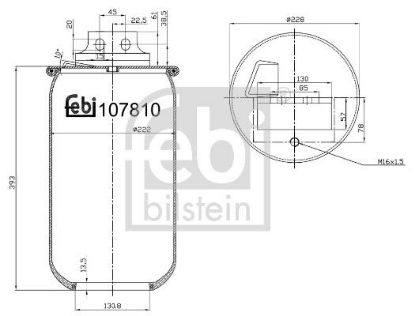 Bellow, air suspension Iveco 5 0004 2598