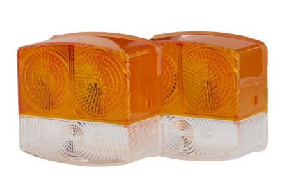 Lens, direction indicator