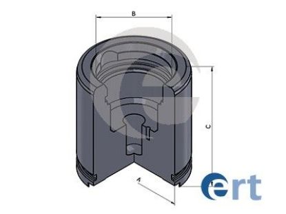 Piston, brake caliper