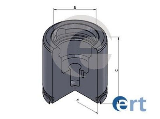 Piston, brake caliper