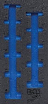 Pull-Out Compartment, drawer (tool trolley) 1/3 Tool Tray (408x189x32 mm), empty, for 11-piece