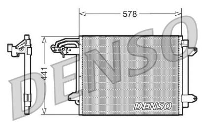 Condenser, air conditioning VOLKSWAGEN Touran / Caddy
