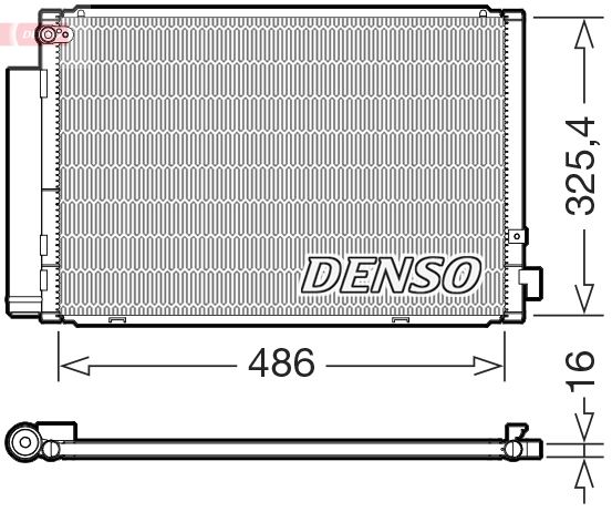 Condenser, air conditioning Toyota
