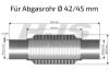 Flex Hose, exhaust system 41/43x244mm punutud sisu klambritega