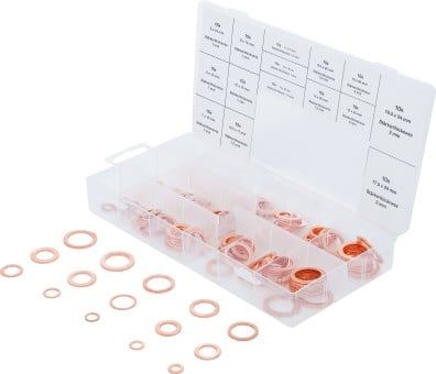 Seal Ring Set 150-piece Copper O-Ring Assortment