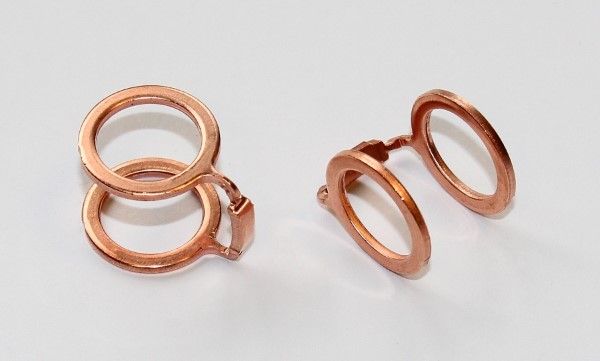 Gasket, oil inlet (charger) 12X17X12,3X1,5 CU