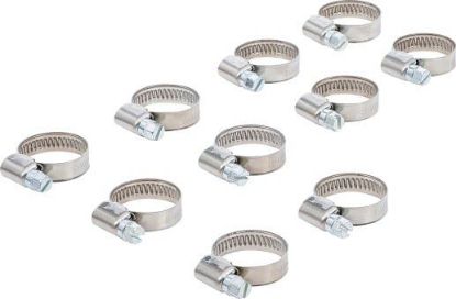 Assortment, hose clamps Hose Clamp, 16x25 mm, Stainless Steel, 10 pcs.