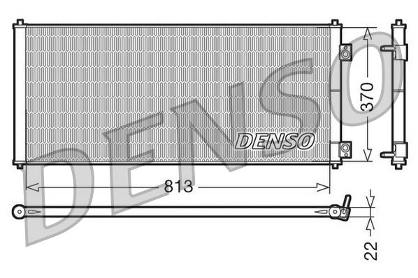 Condenser, air conditioning FORD Transit 2.0 D-2.4 D-2.3