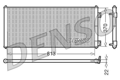 Condenser, air conditioning FORD Transit 2.0 D-2.4 D-2.3