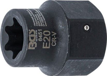 Socket Wrench Insert, brake caliper E20 E-type Socket with 30 mm hex. drive