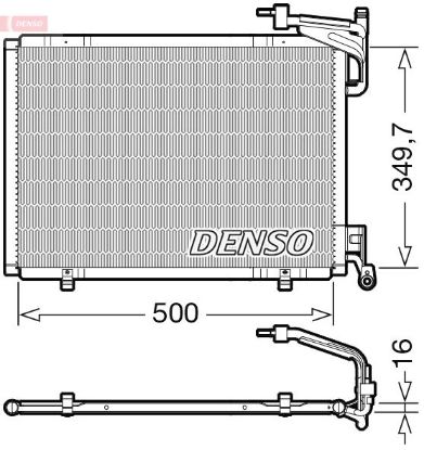 Condenser, air conditioning FORD 1837726 / 1860214