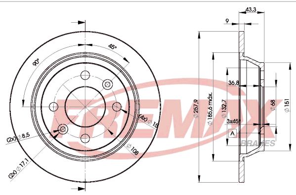 Brake Disc Saab Taga