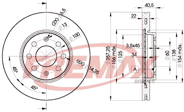 Brake Disc Opel 569024