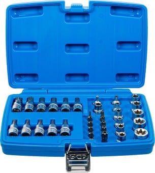 Socket Wrench Set 34-piece T STAR Bit / Socket Set, 3/8"