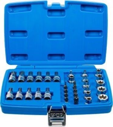 Socket Wrench Set 34-piece T STAR Bit / Socket Set, 3/8"