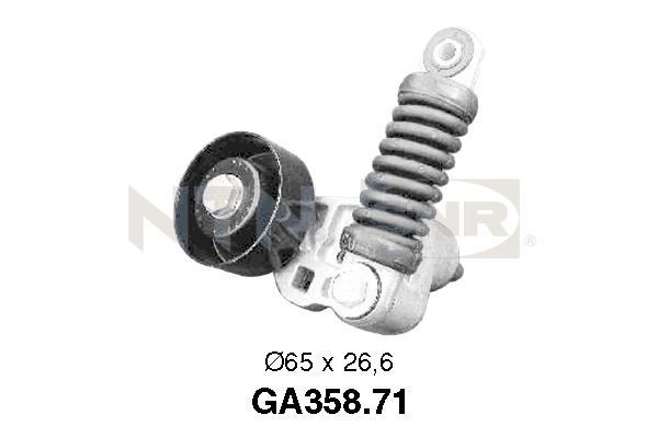 Tensioner Pulley, V-ribbed belt XSARA (N1), 206 CC (2D)