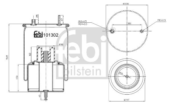 Bellow, air suspension Volvo Lkw 21321515