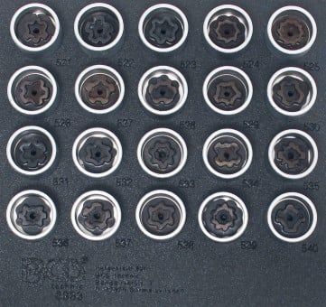 Wheel Lock Removal Kit 20-piece Rim Lock Socket Set for VW