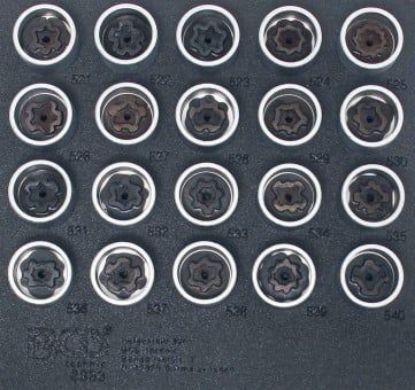 Wheel Lock Removal Kit 20-piece Rim Lock Socket Set for VW