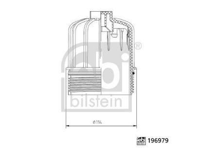 Cover, fuel filter Scania 2 780 486