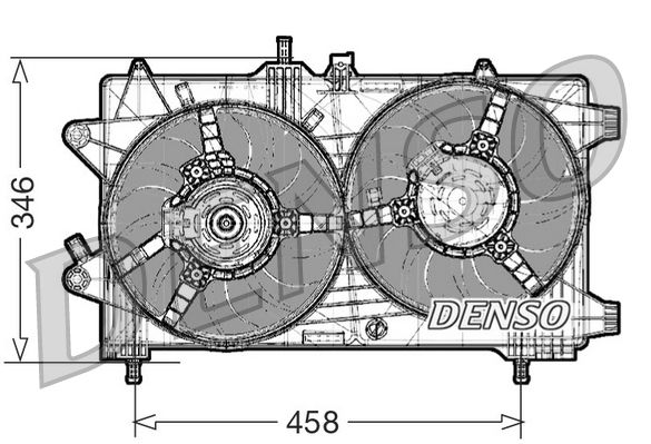 Fan, engine cooling FIAT Idea / Punto LANCIA Mus
