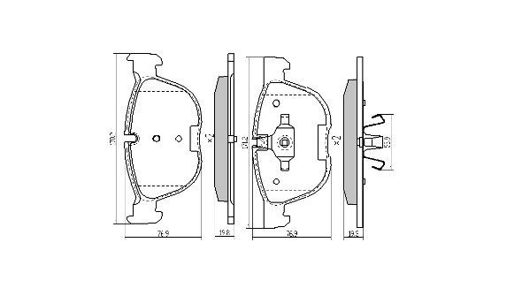 Brake Pad Set, disc brake