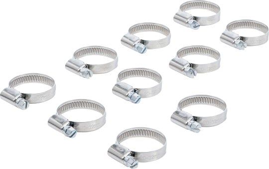 Assortment, hose clamps Hose Clamp, 20x32 mm, Stainless Steel, 10 pcs.