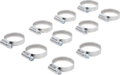 Assortment, hose clamps Hose Clamp, 20x32 mm, Stainless Steel, 10 pcs.