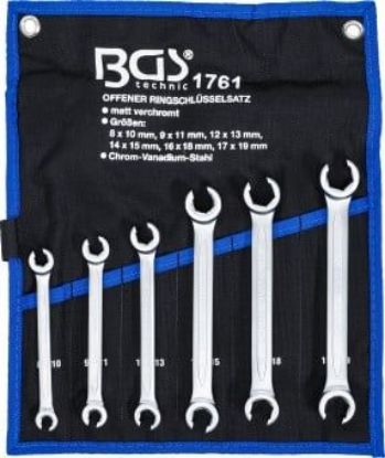 Double Ring Spanner Set 6-piece Flare Nut Spanner Set