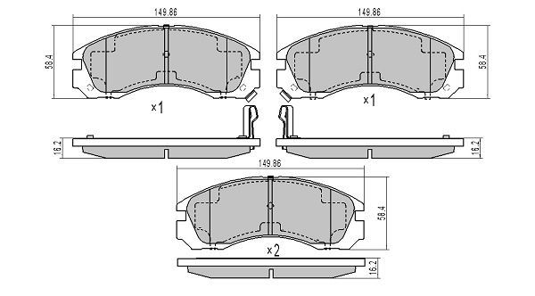 Brake Pad Set, disc brake