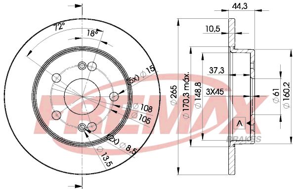 Brake Disc SCÉNIC I (JA0/1_)