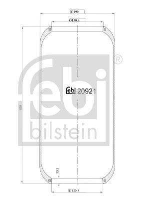 Bellow, air suspension EVOBUS 000 328 00 01