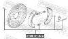 Accessory Kit, parking brake shoes HYUNDAI 58311-0U000, KIA 58311-0U000