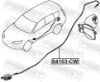 Cable Pull, fuel filler cap/flap unit MITSUBISHI 5943A002