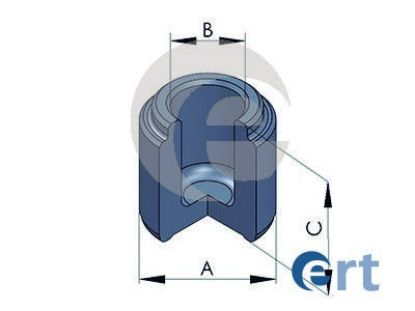 Piston, brake caliper