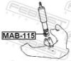Bush, shock absorber MITSUBISHI MB891675, VAG 2H0411317B