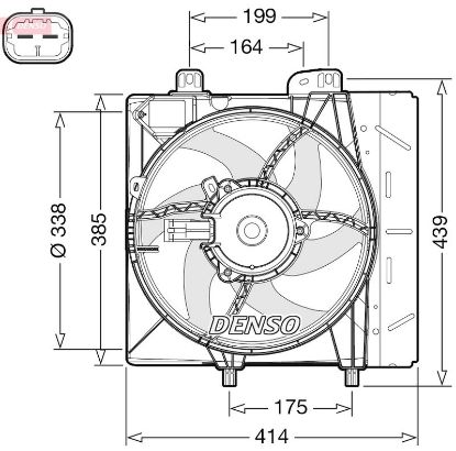 Fan, engine cooling PSA - 1253.H4