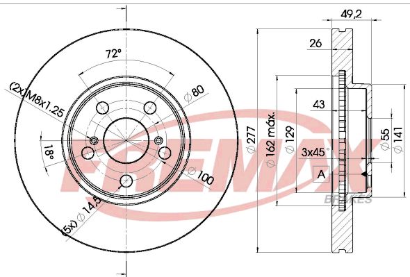 Brake Disc AVENSIS Sedaan (_T25_)