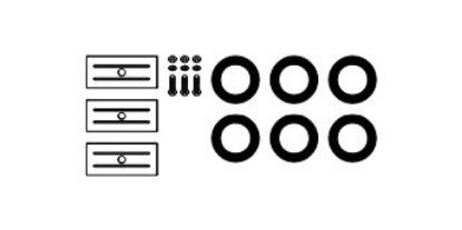 Mounting Kit, exhaust system Mercedes 230SL R113