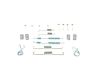 Accessory Kit, brake shoes