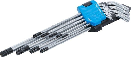 Angled Screwdriver Set 9-piece T-STAR Key Set, long side tamperproof, ext