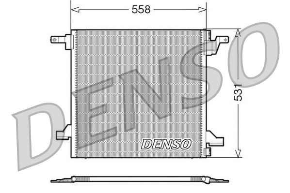 Condenser, air conditioning MERCEDES W163 ML Class
