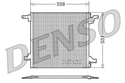 Condenser, air conditioning MERCEDES W163 ML Class