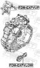 Mounting, automatic transmission FORD DB5Z-6068-A